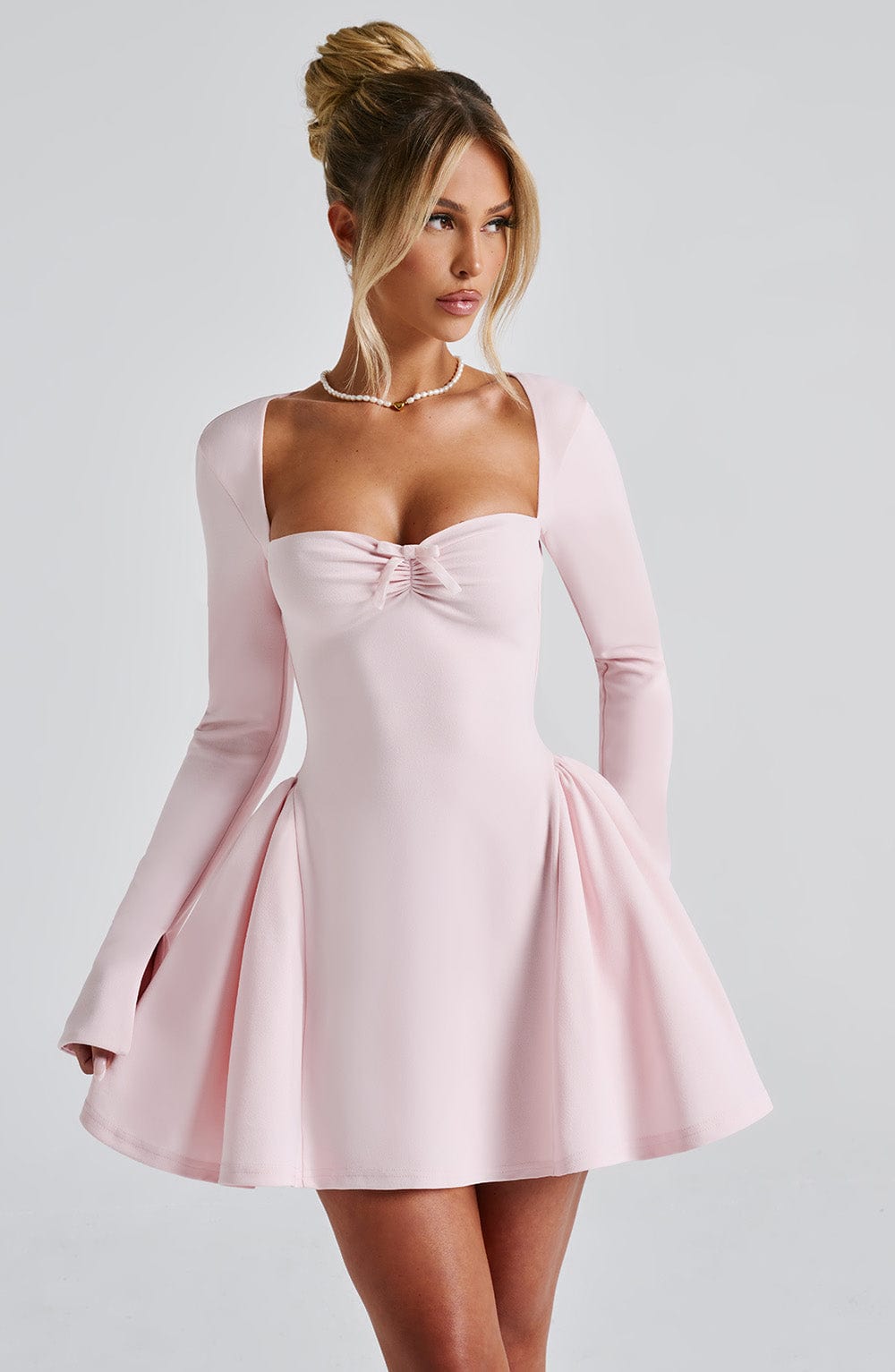 Vestido Mini Megan - Rosa Pálido