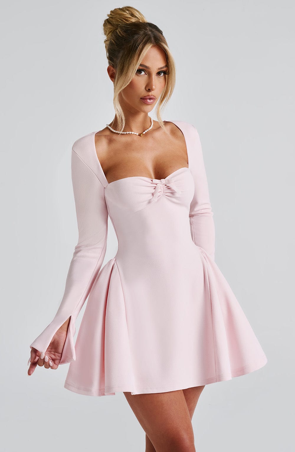 Vestido Mini Megan - Rosa Pálido