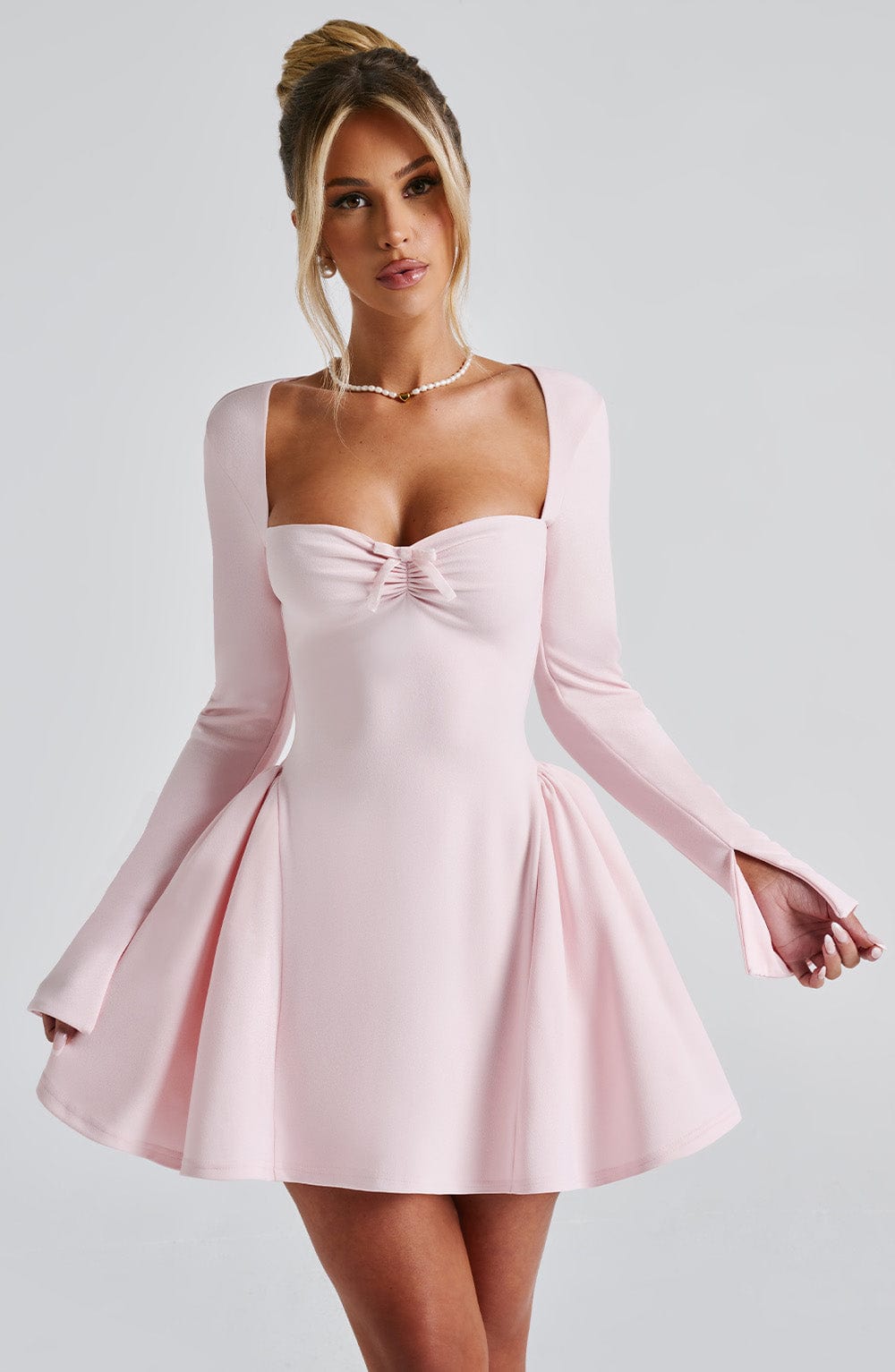 Vestido Mini Megan - Rosa Pálido