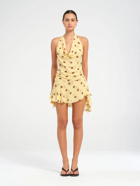Harlow Polka Halter Dress